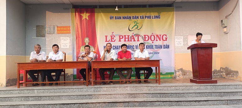 Xã Phú Long tổ chức ngày chạy Olympic vì sức khỏe toàn dân năm 2024