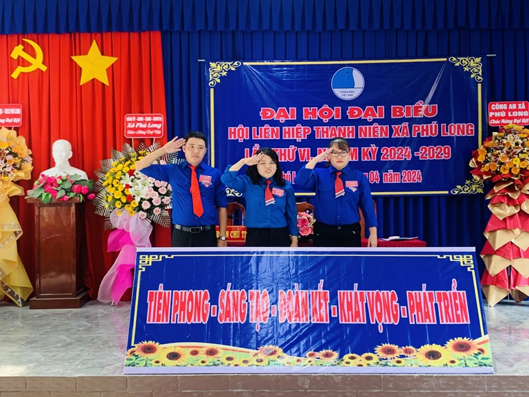 Hội Liên hiệp Thanh niên xã Phú Long tổ chức Đại hội đại biểu lần thứ VI, nhiệm kỳ 2024-2029